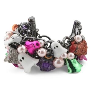 🖤🔹️Betsey Johnson 🔹️2025 Ghost Multicolor Halloween  Charm Bracelet